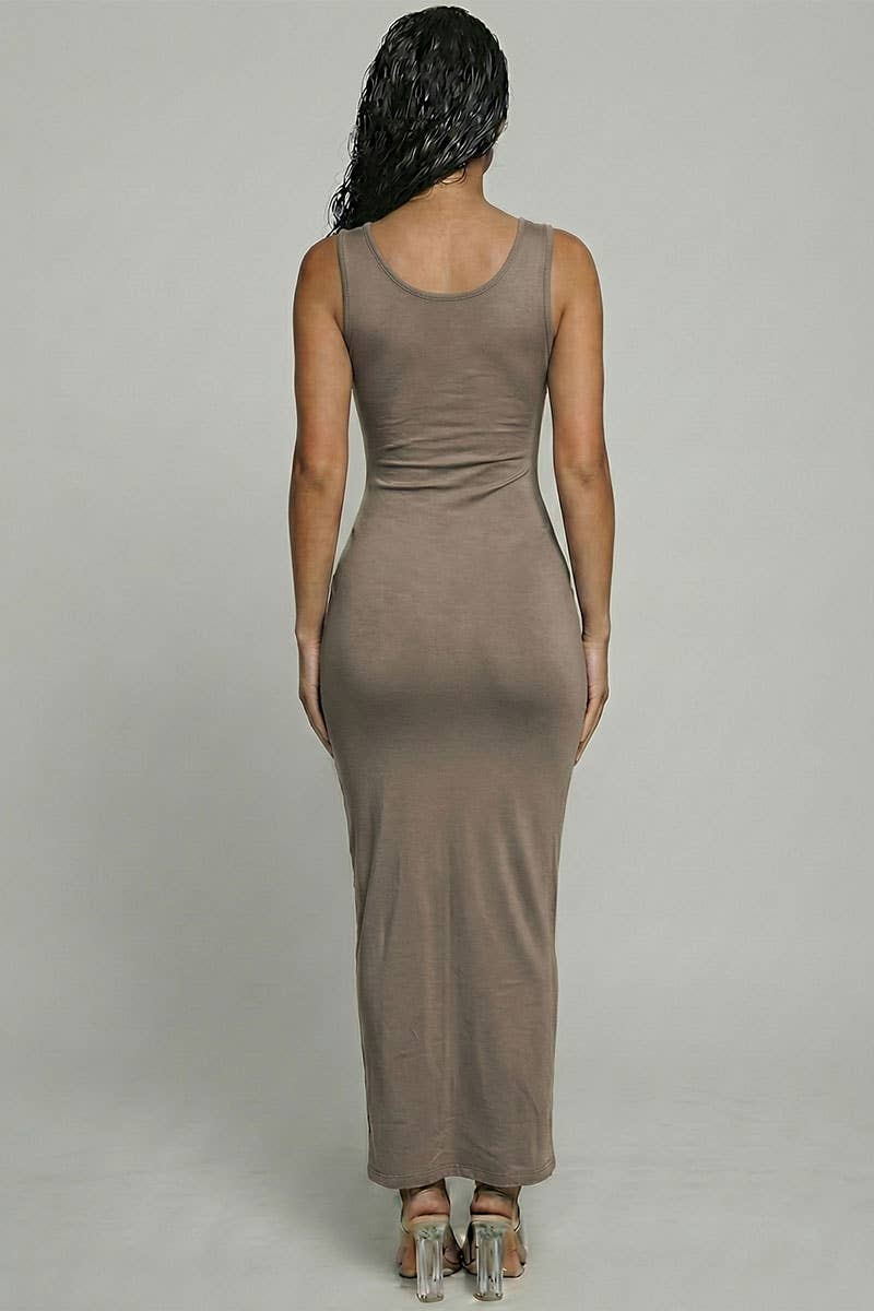 Sleeveless Basic Maxi Dress