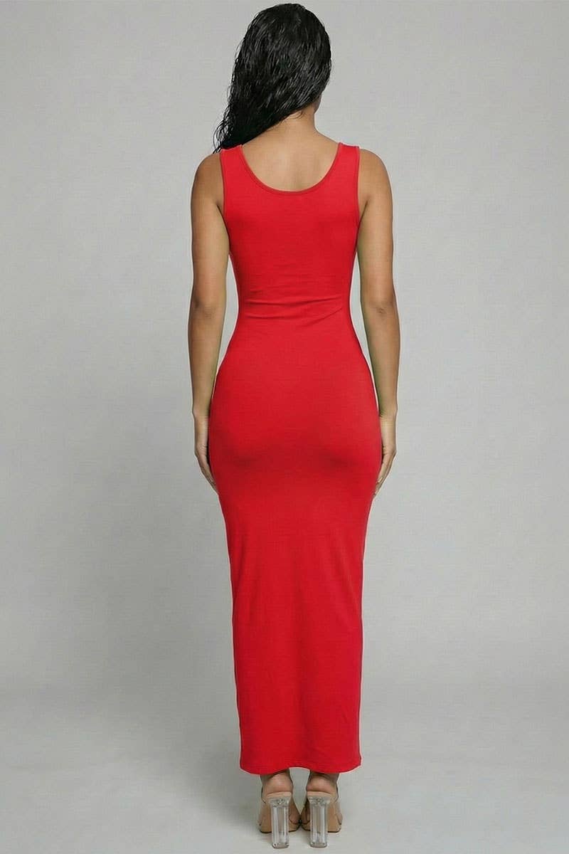 Sleeveless Basic Maxi Dress