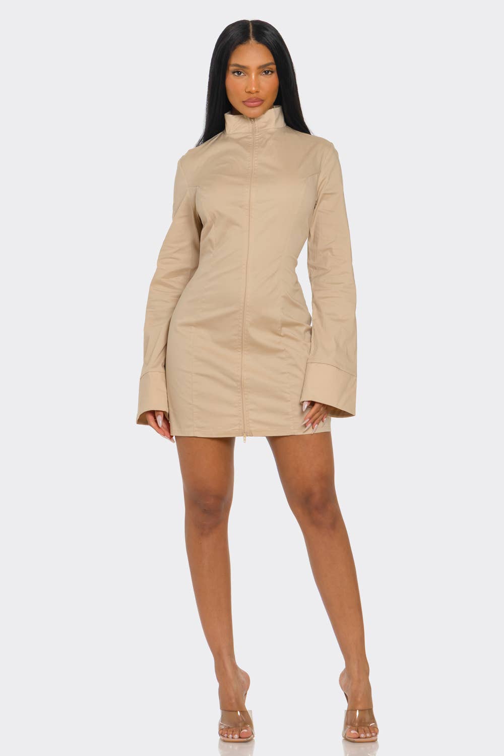 LONG SLEEVE MINI DRESS
