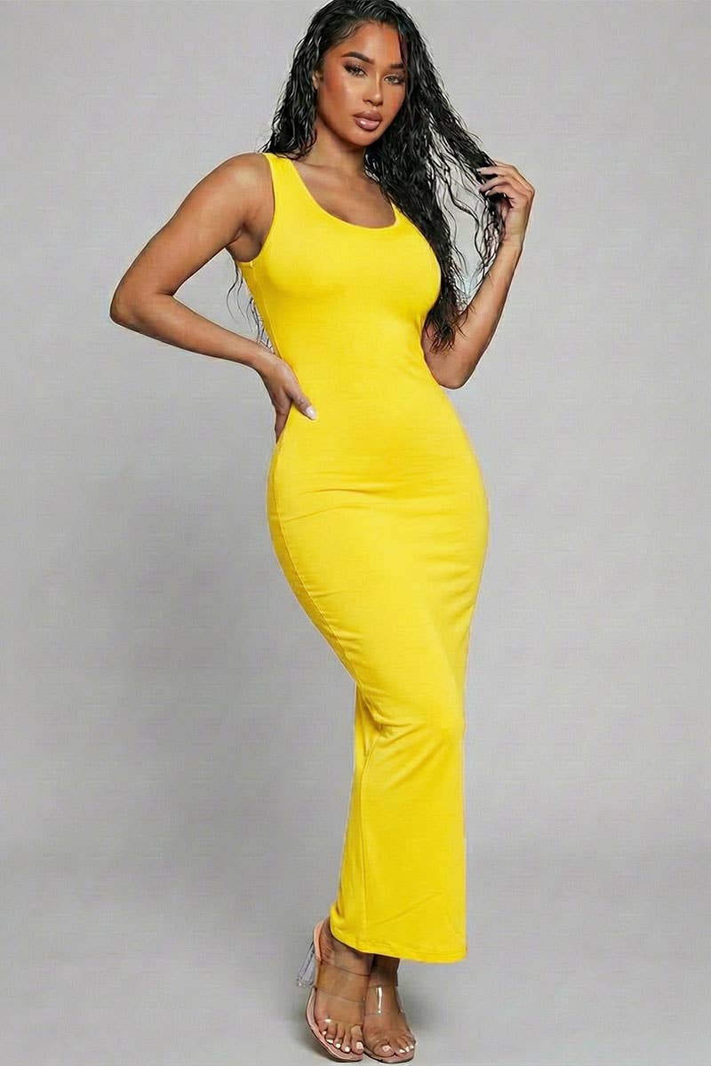 Sleeveless Basic Maxi Dress