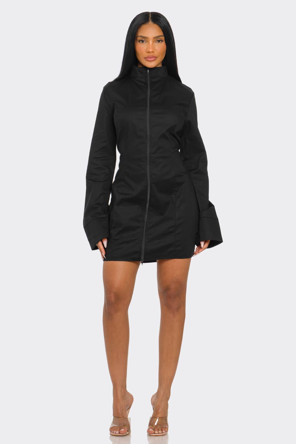LONG SLEEVE MINI DRESS