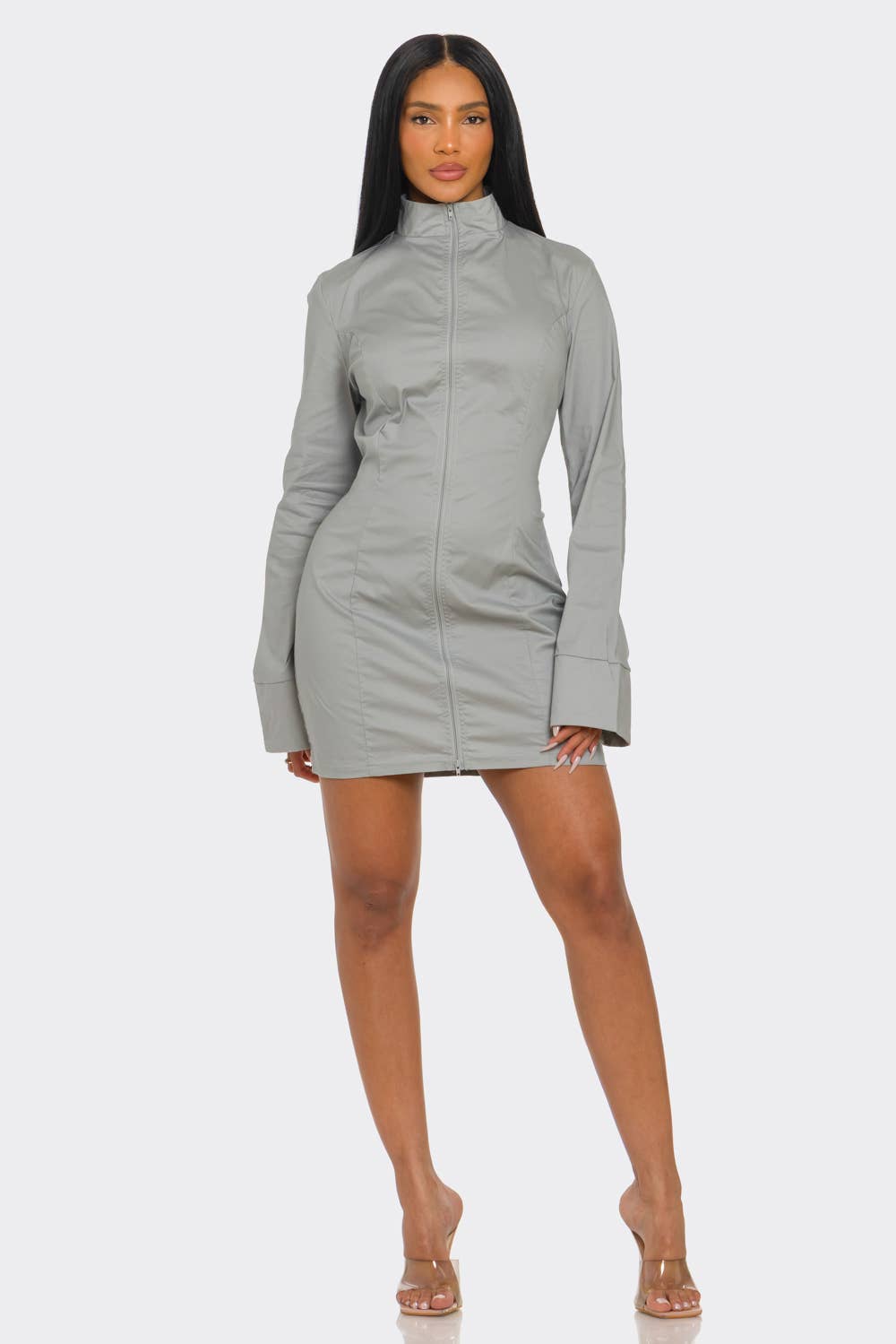 LONG SLEEVE MINI DRESS