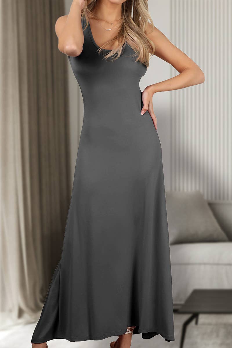 AWDMD281-P_SLEEVELESS TANK TOP STYLE MAXI DRESS
