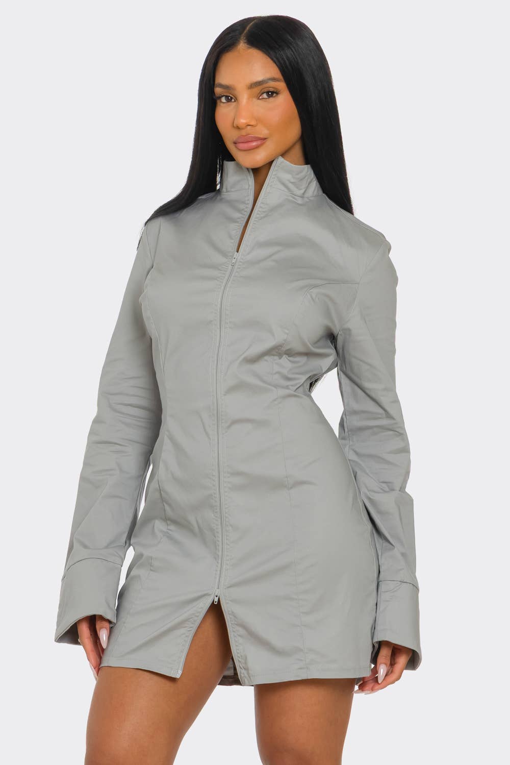 LONG SLEEVE MINI DRESS