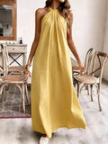Halter Neck Maxi Dress