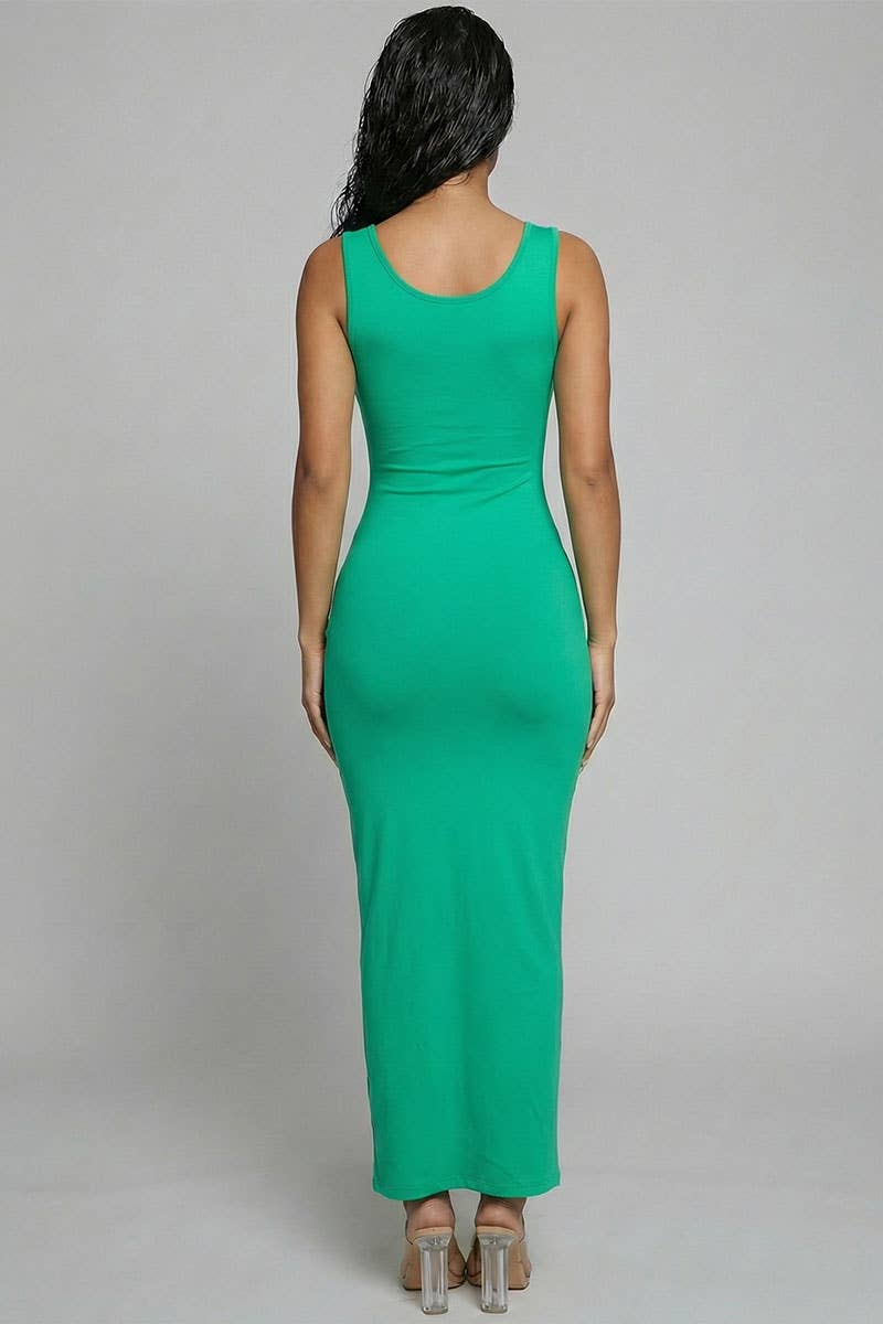 Sleeveless Basic Maxi Dress