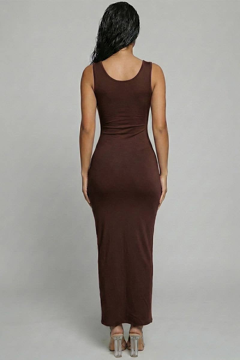 Sleeveless Basic Maxi Dress